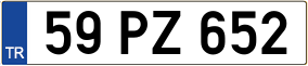 Trailer License Plate